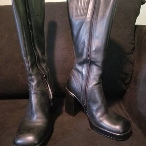 Steve Madden Black Leather Boot